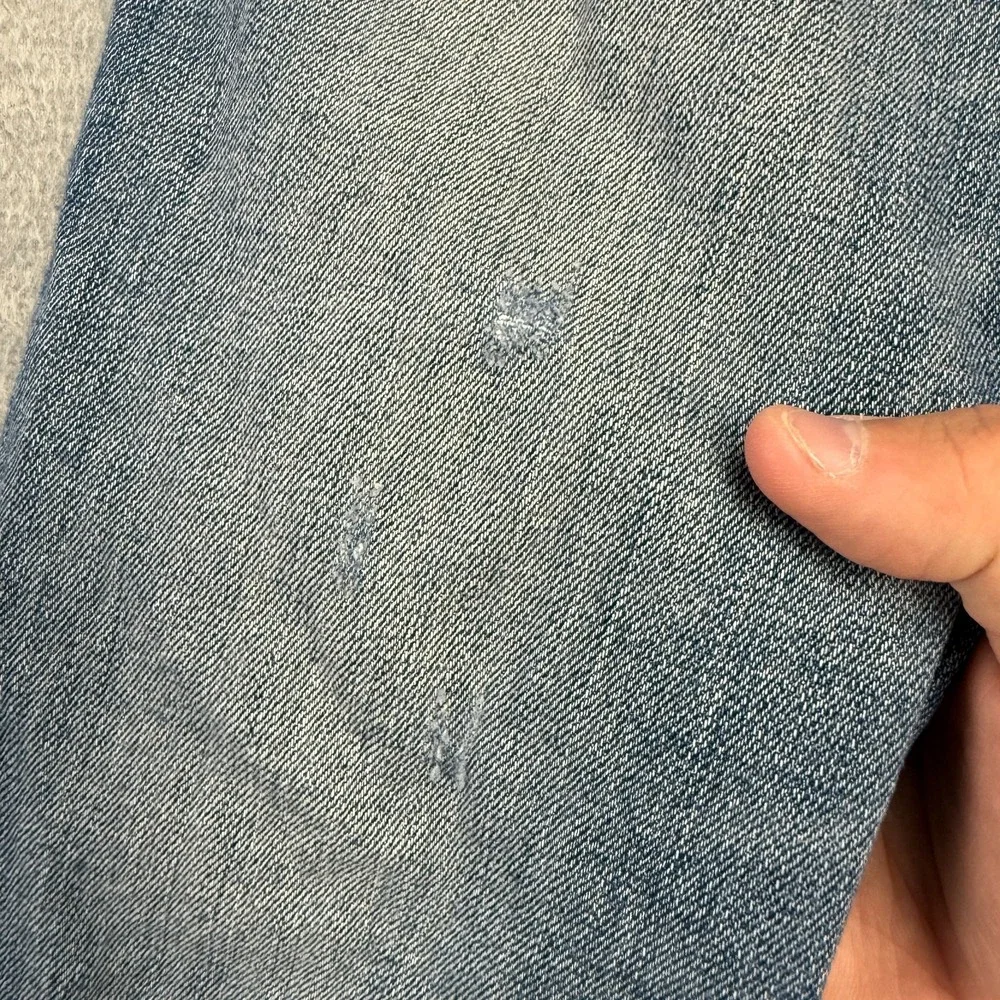 Madewell Jeans Mens 32x32 (31x30) Blue Slim Fit Stretch Whiskered‎ Denim Casual